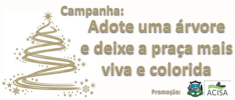 Árvores da praça podem ser adotadas para o período natalino